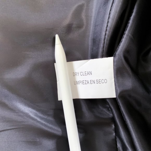 Esprit Outwear Trench Wool Single breasted Coat Overcoat Pockets Black S Small - Picture 16 of 16